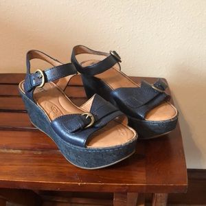 Born Navy Clog Sandals